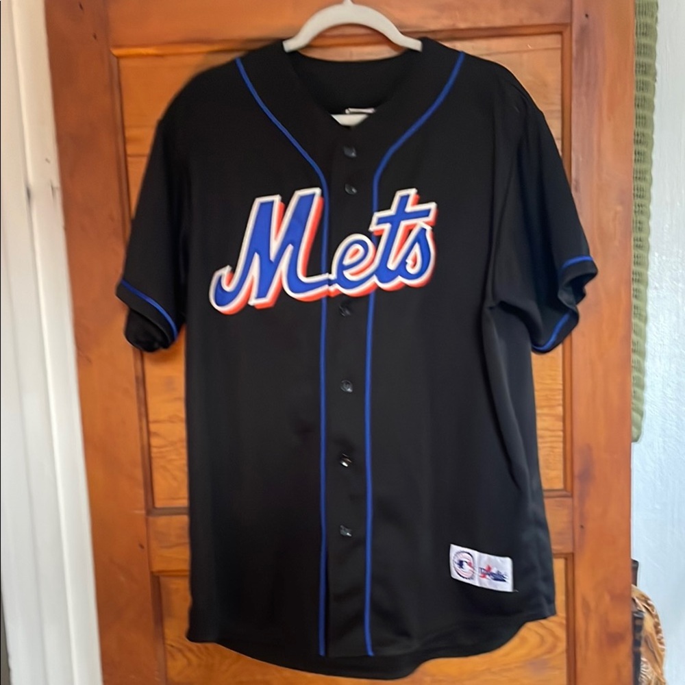 New York Mets Black Baseball Jersey